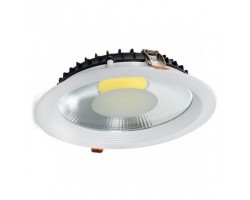 Downlight LED Redondo Blanco COB 25W, corte 195mm